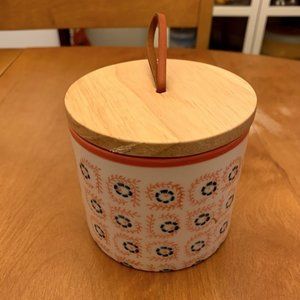 Threshold stoneware canister storage